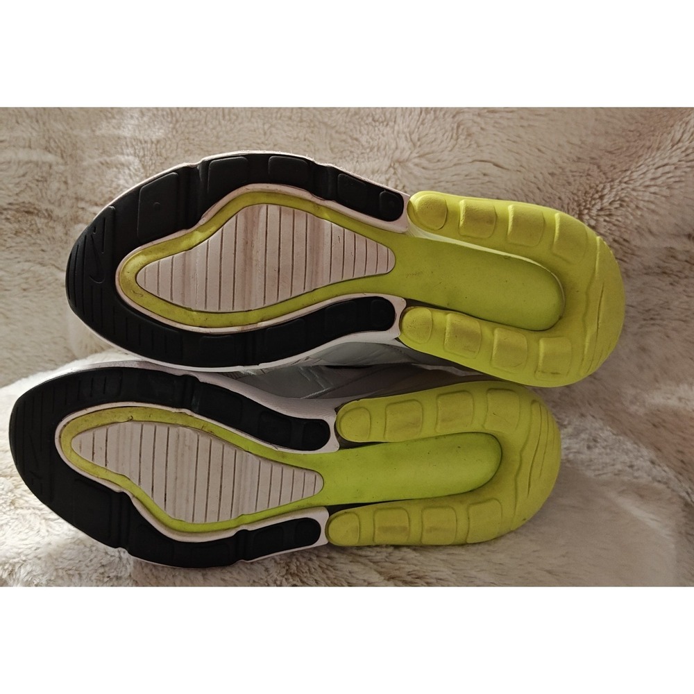 Nike Air Max 270 White Volt Youth Size 6.5, Womens size 8 DO 1382-100 - Picture 6 of 10